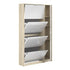 Shoes Shoe cabinet w. 4 tilting doors and 2 layers + 1 mirror door